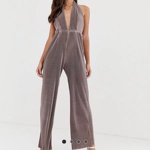 Plunge Halter Jumpsuit